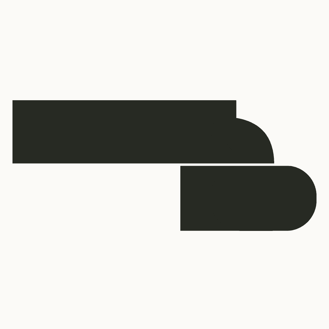Offset Dupont Bullnose countertop edge profile